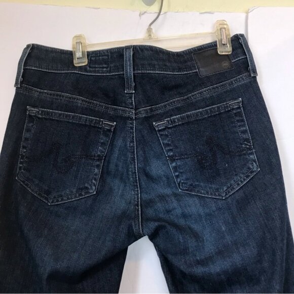 AG Adriano Goldschmied The Beau High Rise Slouchy Skinny Jeans Dark Distress 24R - Picture 6 of 16